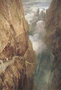 The passage of Mount St.Gothard,taken from the centre of the Teufels Broch Switzerland (mk31) Joseph Mallord William Turner